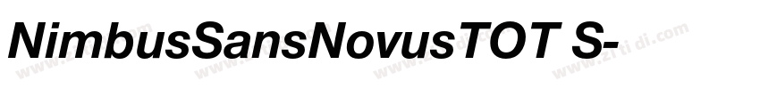 NimbusSansNovusTOT S字体转换